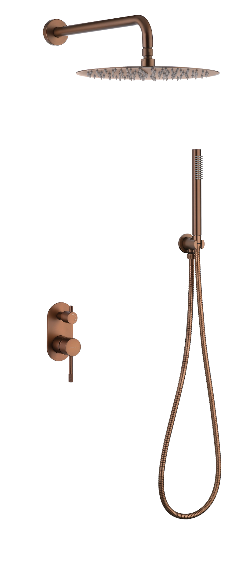 Фото Душевая система Boheme Uno 464-BRB бронза браш
