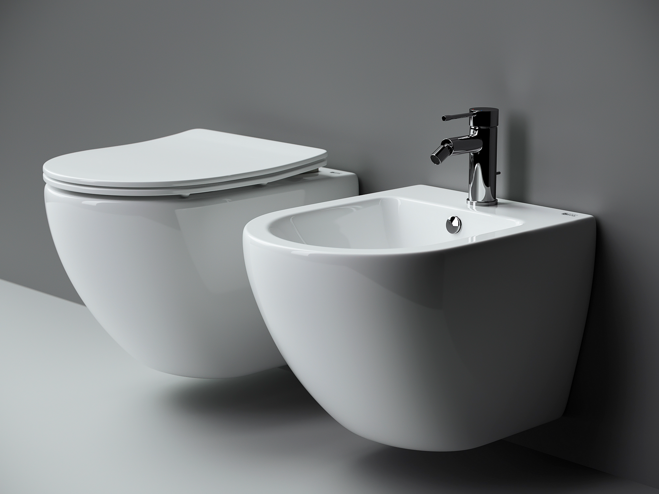 Фото Биде Ceramicanova Metropol CN4003 подвесное, белый глянцевый