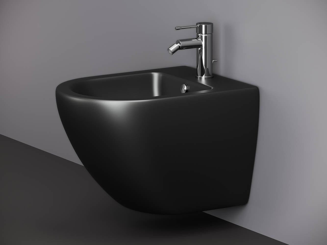 Фото Биде Ceramicanova Metropol CN4003MB подвесное, черный матовый