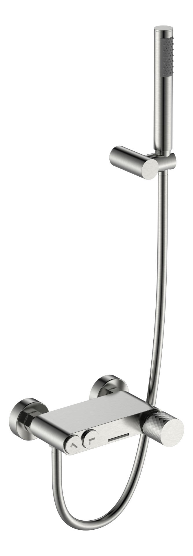 Фото Смеситель для ванны Boheme Stick 123-NB никель браш