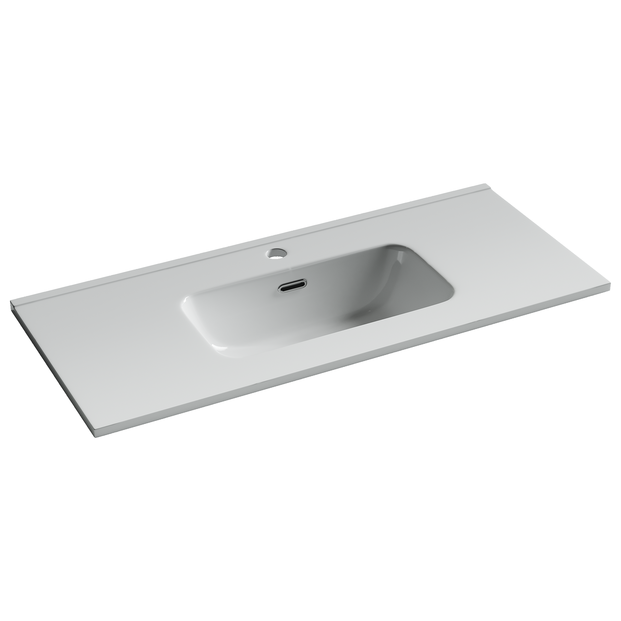 Фото Раковина Ceramicanova Compact CN7030 мебельная 91 × 39,5 × 17 см, белый глянцевый