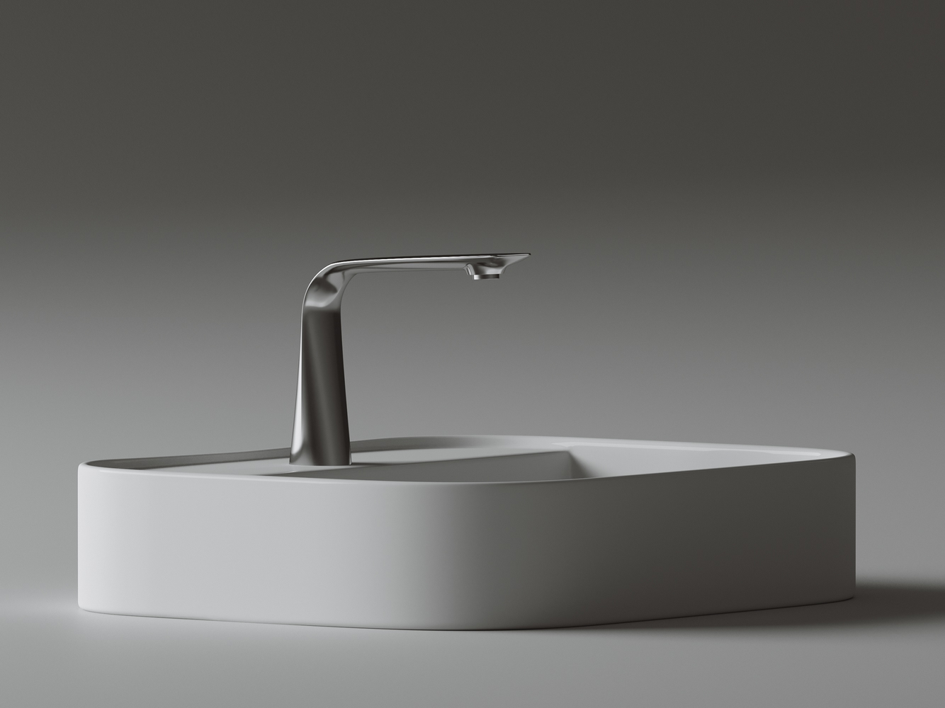 Фото Раковина Ceramicanova Element CN6034 накладная 55 × 45 × 11 см, белый глянцевый