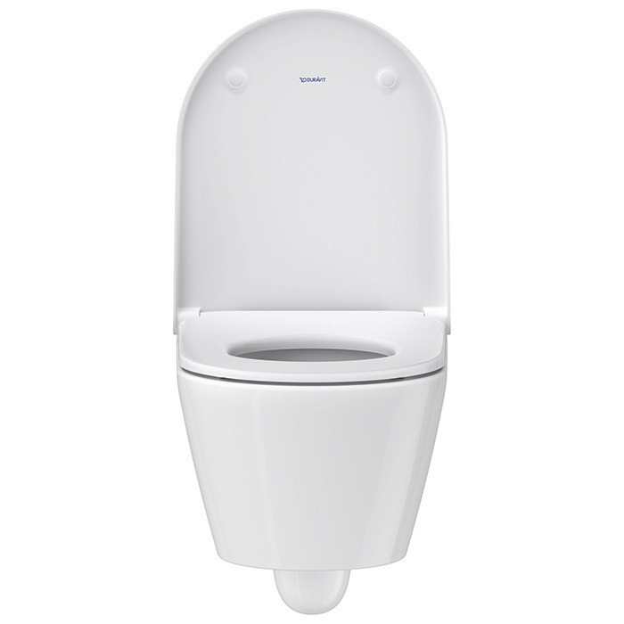 Фото Унитаз подвесной Duravit D-Neo 45770900A1, безободковый, с сиденьем с микролифтом, белый глянцевый