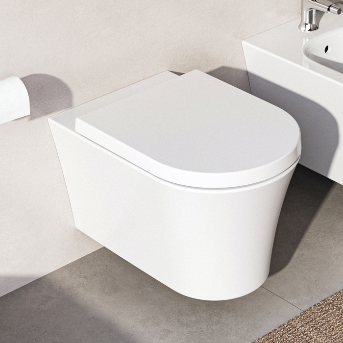 Фото Унитаз подвесной Ideal Standard La Dolce Vita E263601, безободковый, без сиденья, белый глянцевый