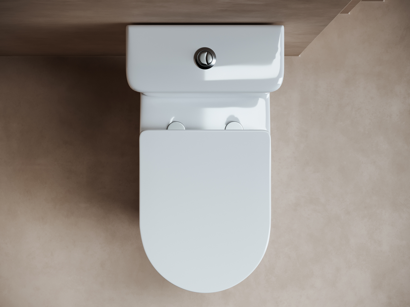 Фото Унитаз Ceramicanova Fortuna CN9001 безободковый с сиденьем с бачком компакт, белый глянцевый