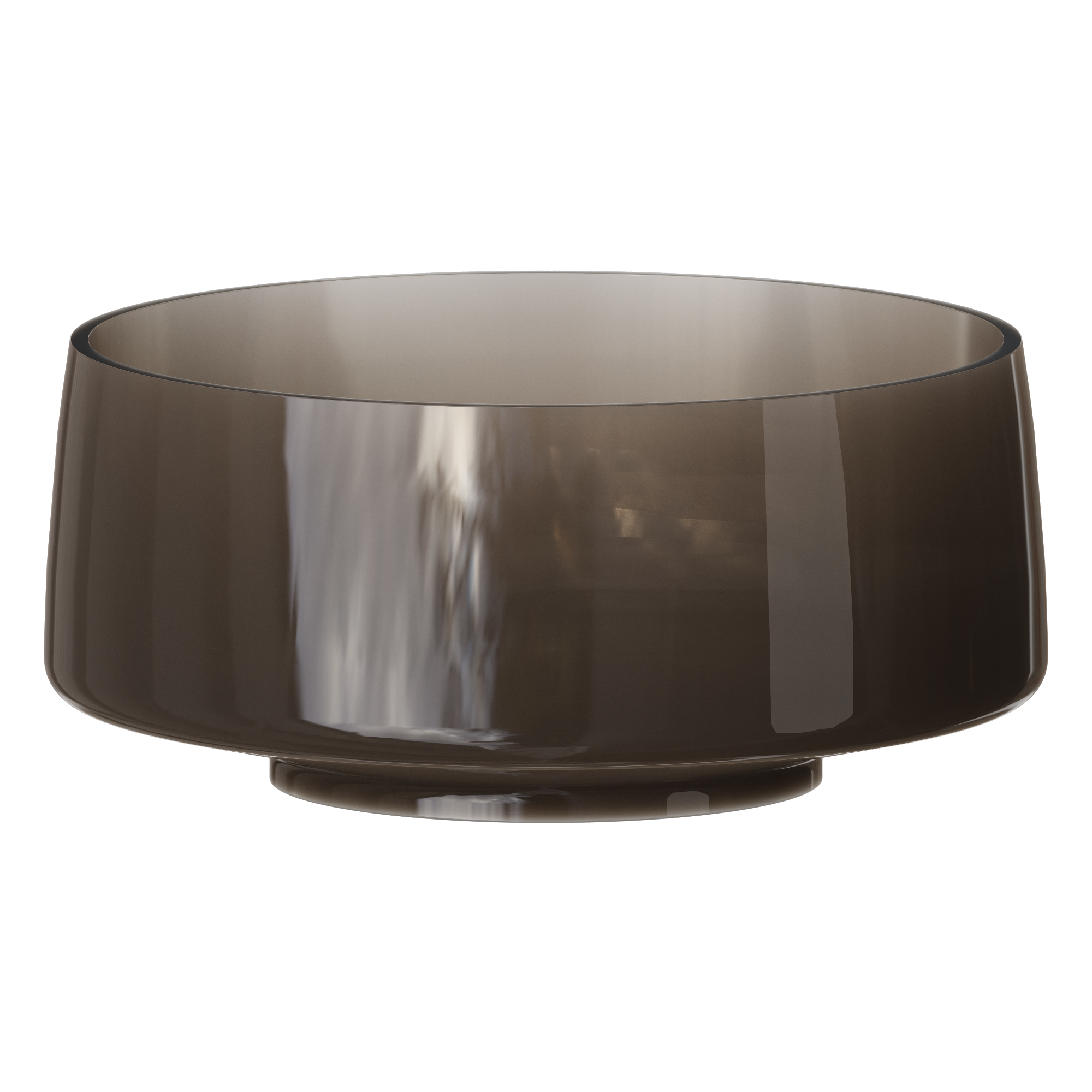 Фото Раковина Boheme Glow Smoke 810-GS-BR накладная круглая 40 см, Bronze (дымчатая бронза)