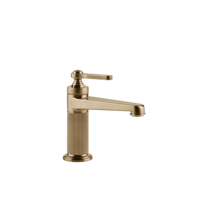 Фото Смеситель Gessi Venti20 65001#726 для раковины с донным клапаном, бронза браш pvd