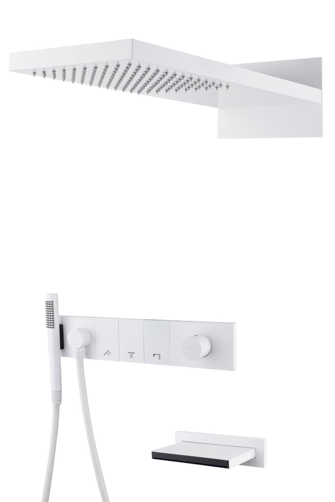 Фото Душевая система Boheme Zodiac 132-2-MW белый матовый