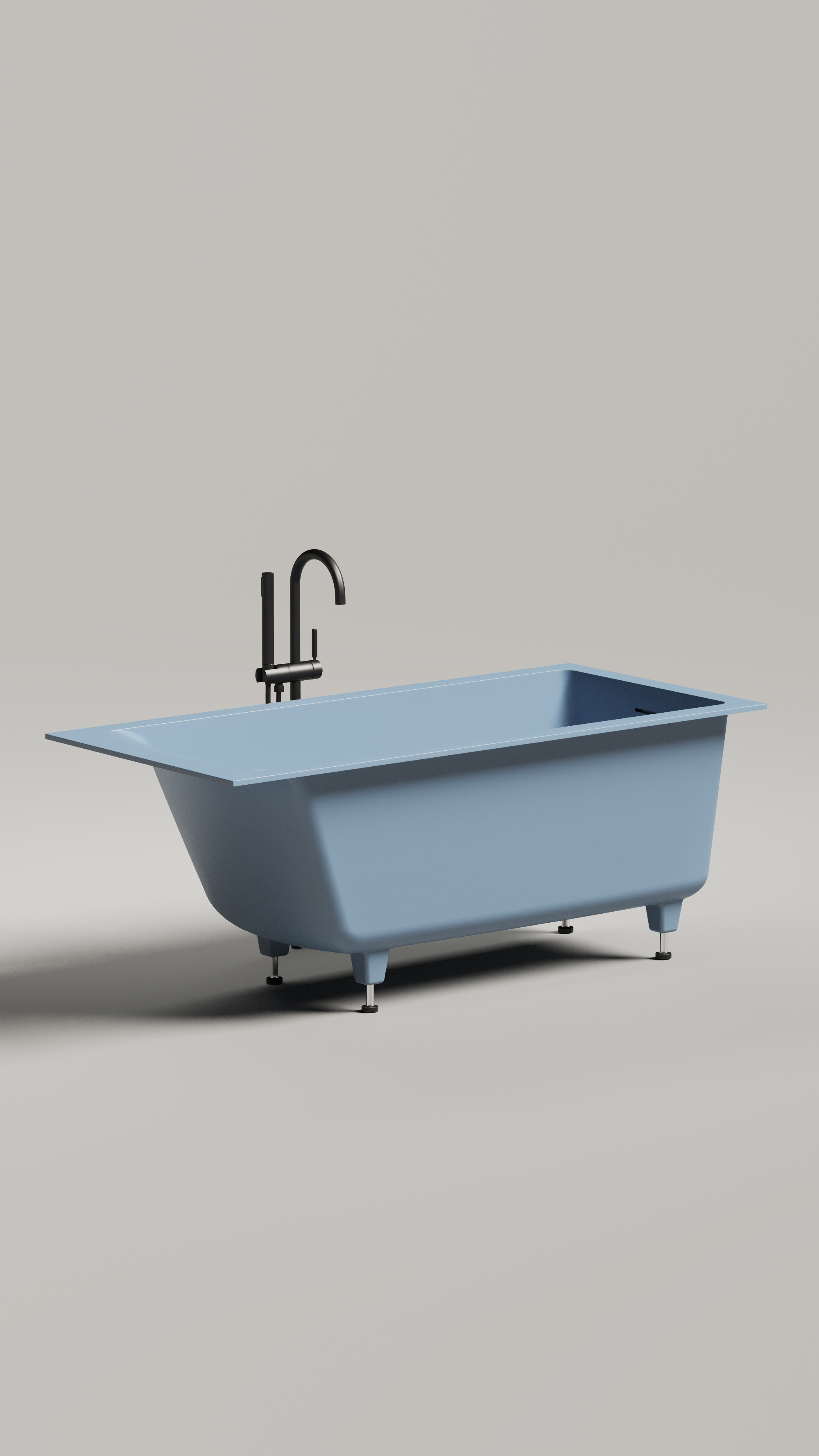 Фото Ванна Salini Cascata Kit 150x70 105012G встраиваемая из литьевого мрамора, белая глянцевая