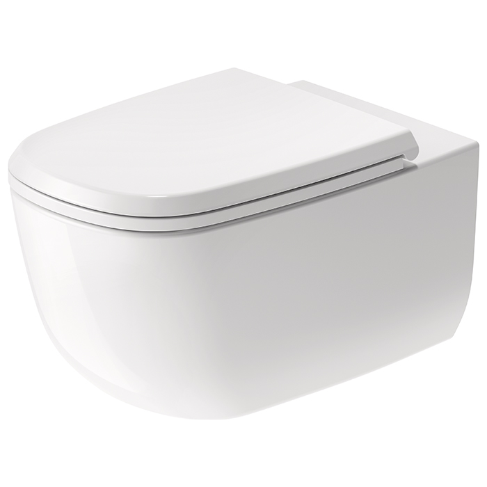 Фото Унитаз подвесной Duravit Aurena 259809AA00, безободковый, без сиденья, белый глянцевый