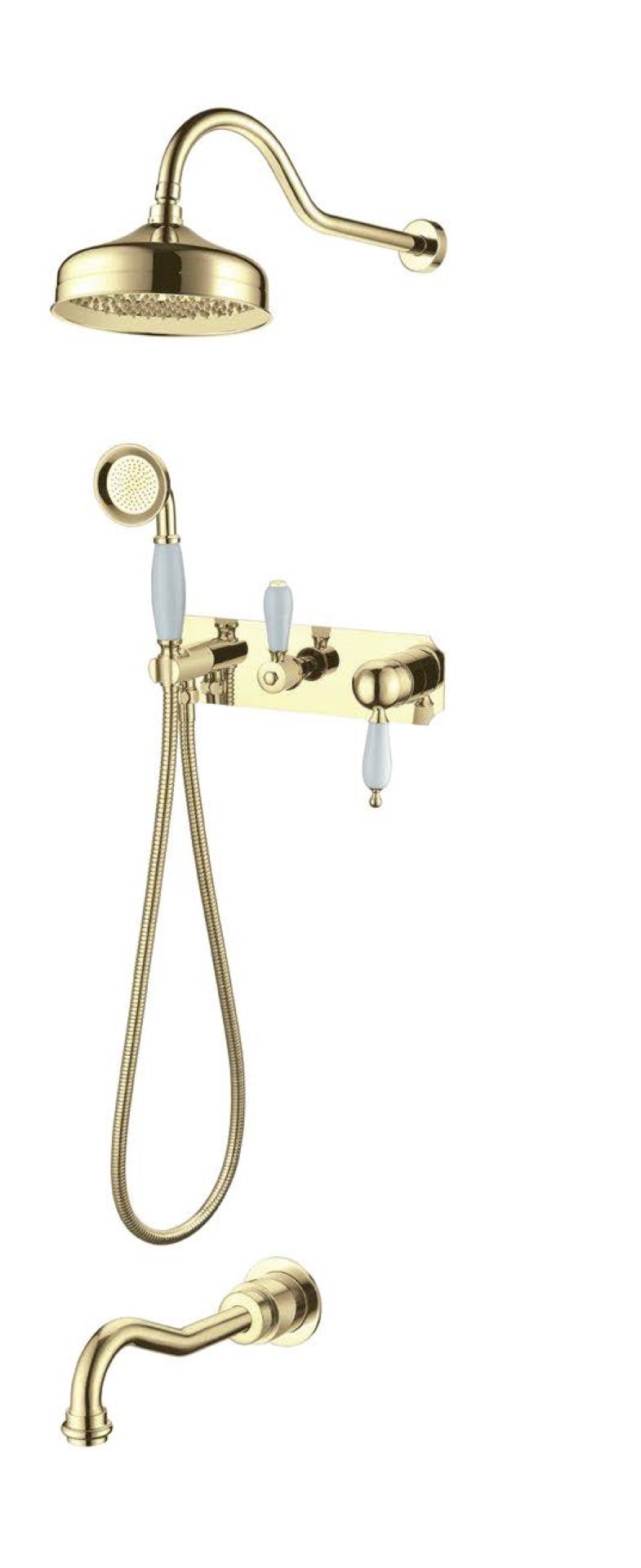 Фото Душевая система Boheme Tradizionale Oro 288 золото глянец