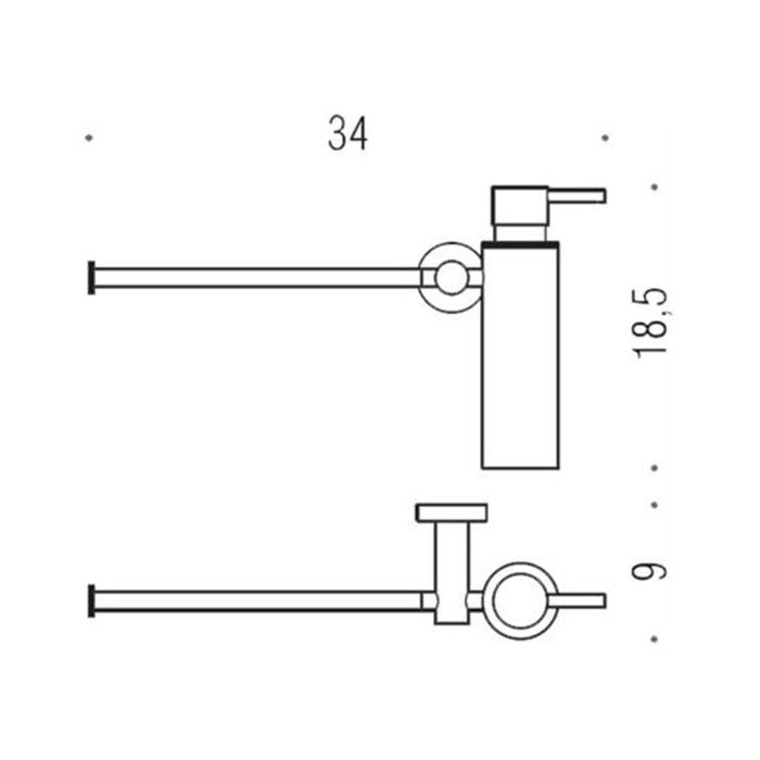 Фото Дозатор Colombo Plus W4975.OM подвесной золото матовое