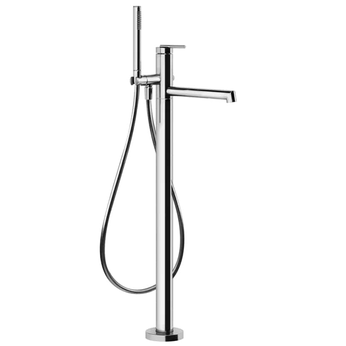 Фото Смеситель Gessi Ingranaggio 63528#031 напольный для ванны, хром