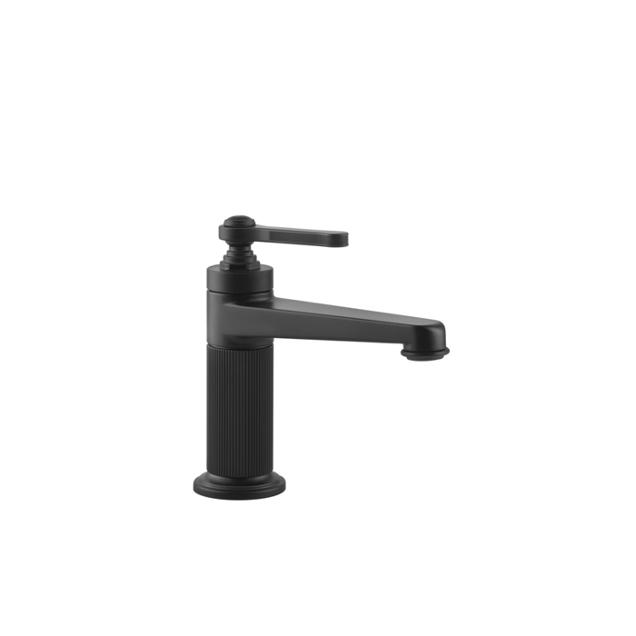 Фото Смеситель Gessi Venti20 65001#299 для раковины с донным клапаном, черный матовый