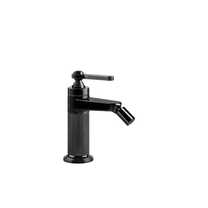 Фото Смеситель Gessi Venti20 65007#706 для биде с донным клапаном, черный хром глянец pvd