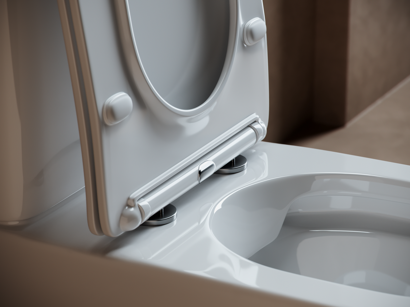 Фото Унитаз Ceramicanova Fortuna CN9001 безободковый с сиденьем с бачком компакт, белый глянцевый
