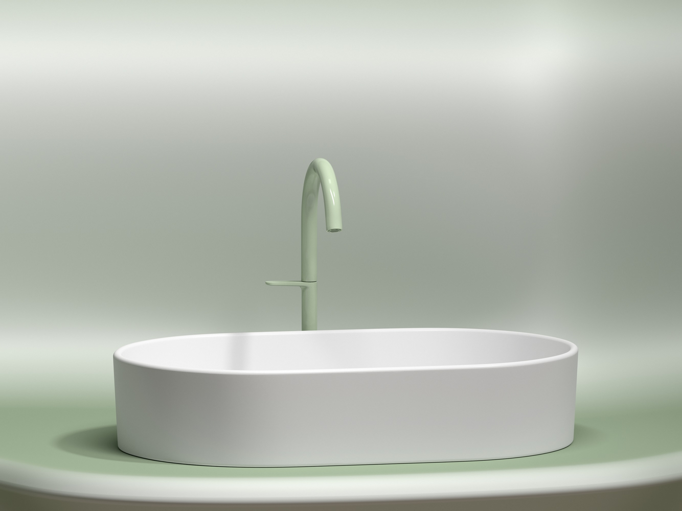 Фото Раковина Ceramicanova Element CN6048MW накладная 60 × 38,5 × 12,2 см, белый матовый