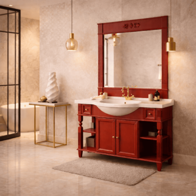 Фото Мебель для ванной Migliore Kantri цвет Bordo Patinato 121 см