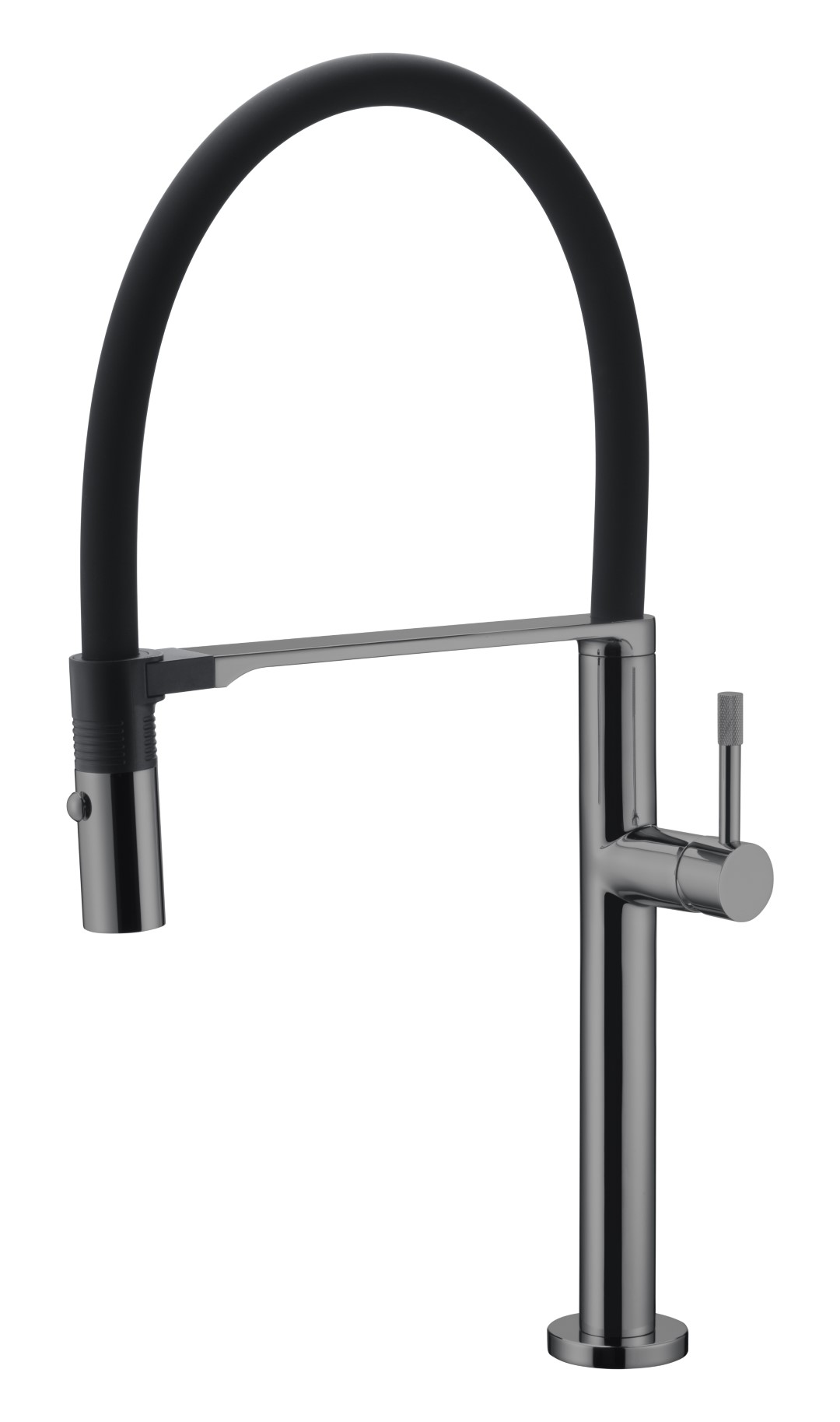 Фото Смеситель для кухни Boheme Uno 114-SGM графит глянец