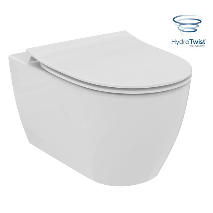 Фото Унитаз подвесной Ideal Standard i.life O T568001, безободковый, без сиденья, белый глянцевый