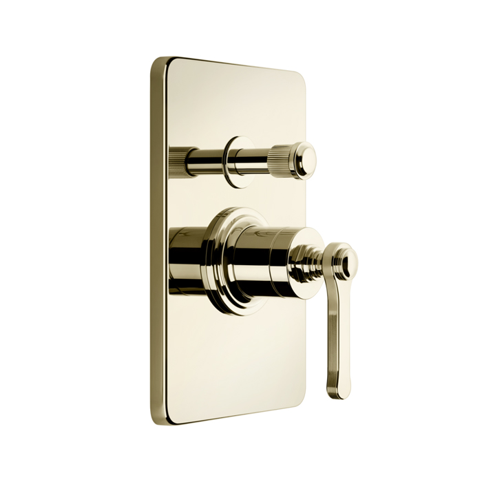 Фото Смеситель Gessi Venti20 65079#710 для ванны, латунь глянец pvd