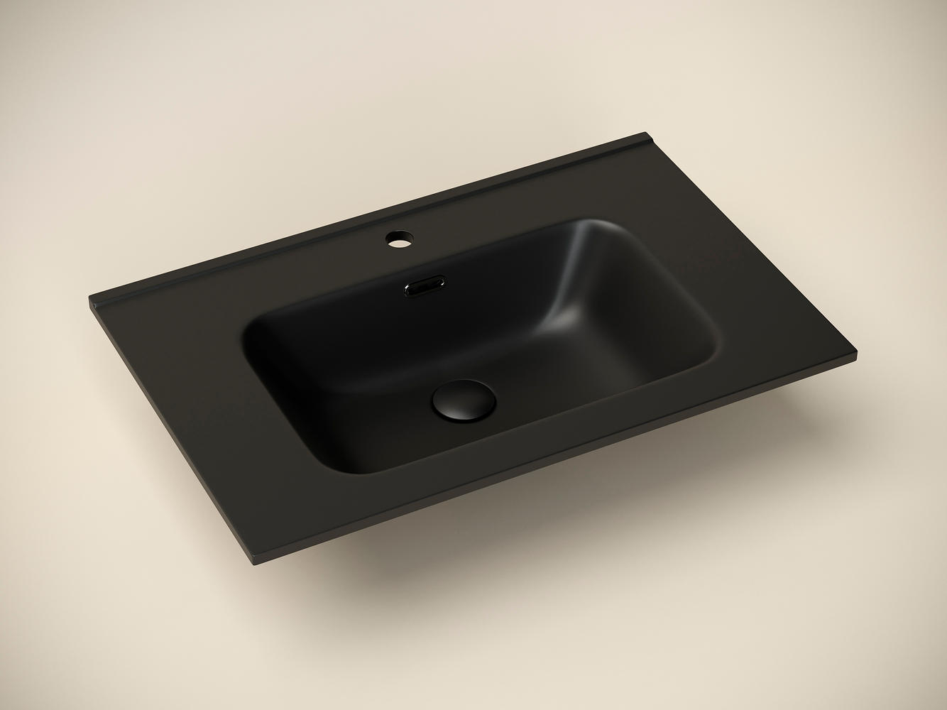 Фото Раковина Ceramicanova Element CN7007MB мебельная 71 × 46,5 × 18 см, черный матовый