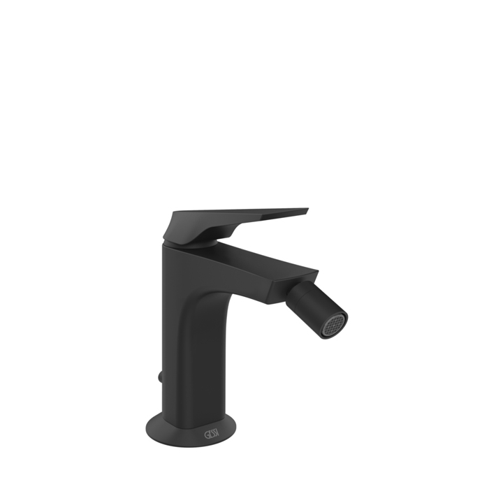 Фото Смеситель Gessi Ventaglio 72007#299 для биде с донным клапаном, черный матовый