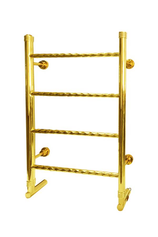 Фото Полотенцесушитель Boheme Oro 709 электрический, золото глянец h80x50 см