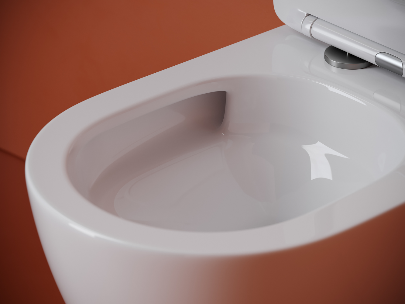 Фото Унитаз Ceramicanova Uno CN11001T с сиденьем подвесной, белый глянцевый