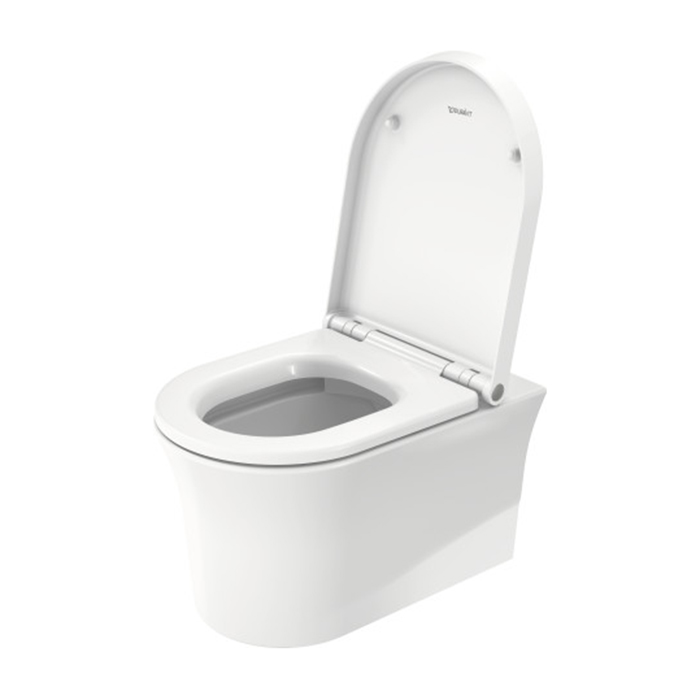 Фото Унитаз подвесной Duravit White Tulip 2576092000, безободковый, без сиденья, белый глянцевый