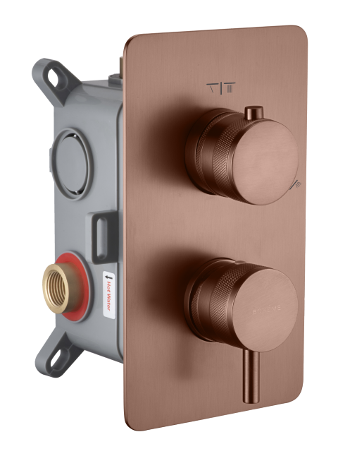 Фото Смеситель для душа Boheme Cell 135-2-BRB на 2 потока бронза браш