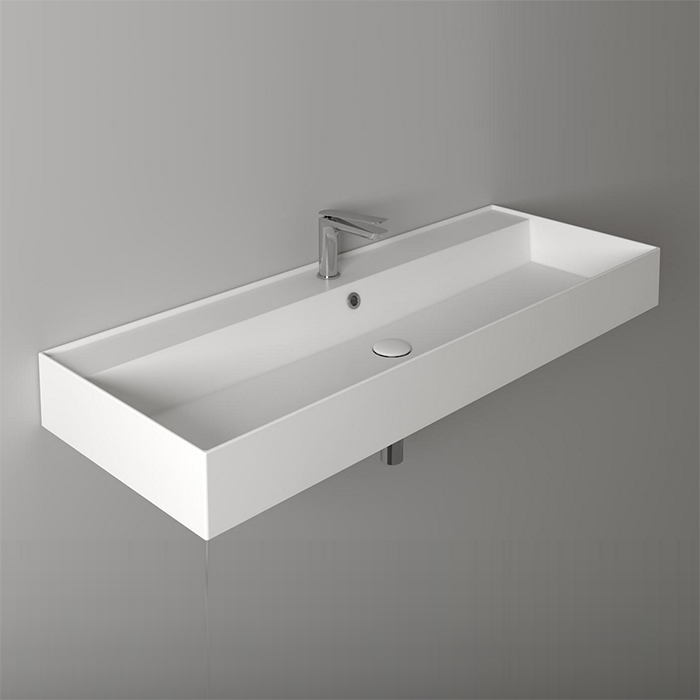 Фото Раковина Simas Agile AG121 bi*1 подвесная 121 см, цвет белый