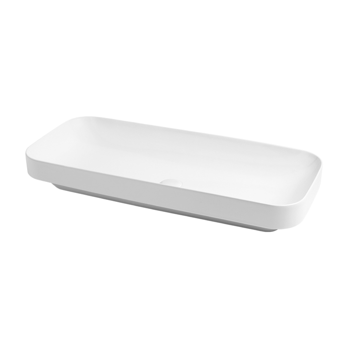 Фото Раковина Azzurra Elegance ELLG090400S0BI/(ESO90 bi)*0 подвесная 90 см, цвет Bianco lucido
