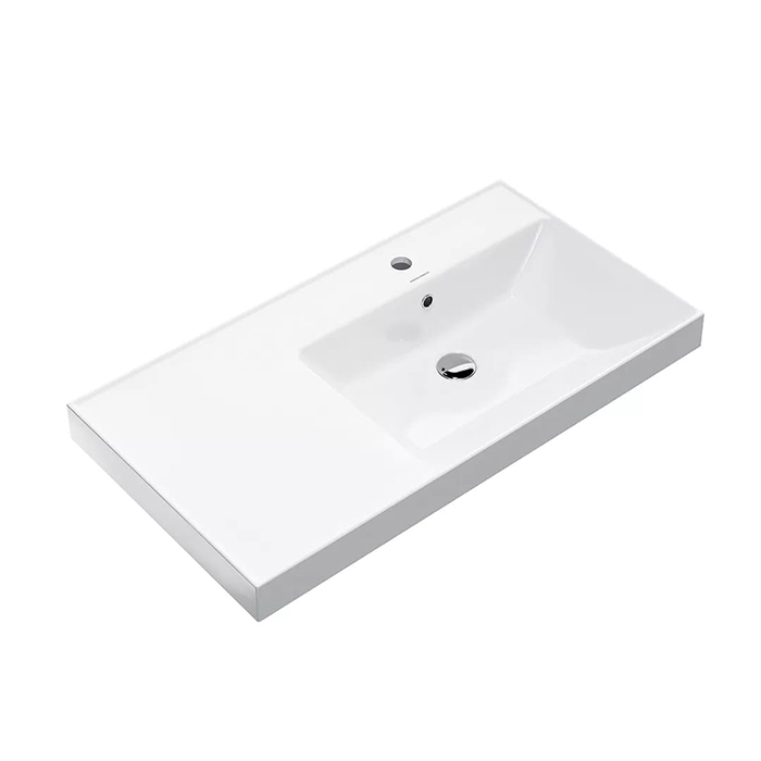Фото Раковина Kerama Marazzi Cubo CU.wb.90Rh подвесная 90 см, цвет белый глянцевый