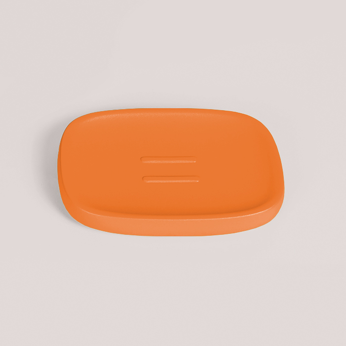 Фото Мыльница Colombo Mood B30400C08 настольная Sunset Orange, оранжевый матовый