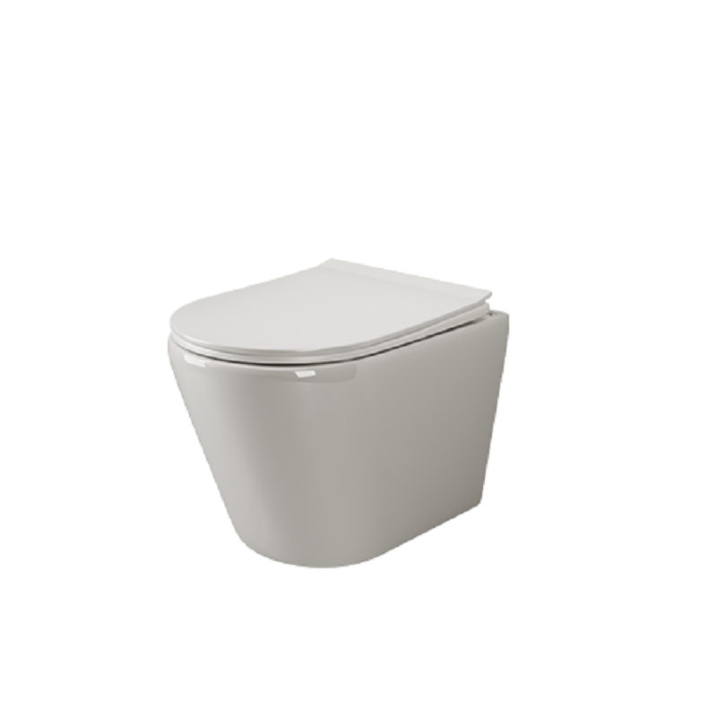 Фото Унитаз Ceramicanova Highlight CN1804 безободковый с сиденьем подвесной, белый глянцевый