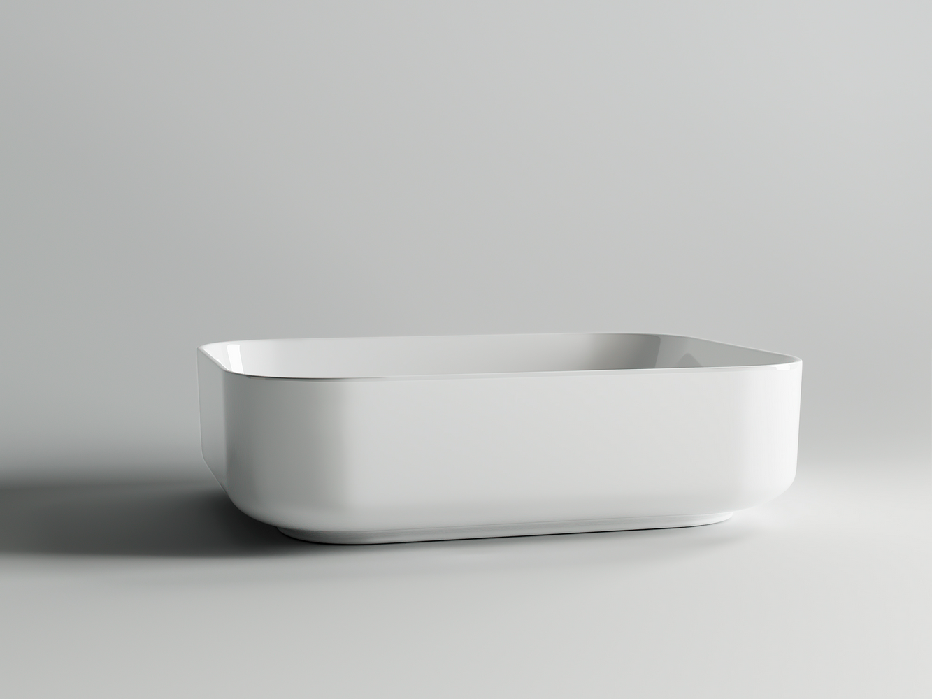 Фото Раковина Ceramicanova Element CN6011 накладная 50 × 39 × 13 см, белый глянцевый