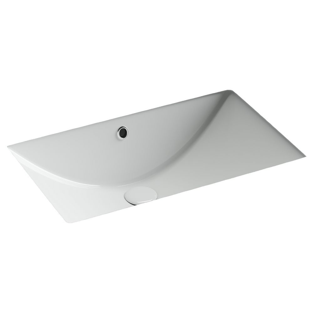 Фото Раковина Ceramicanova Era CN6082 встраиваемая под столешницу 60 × 39 × 19 см, белый глянцевый