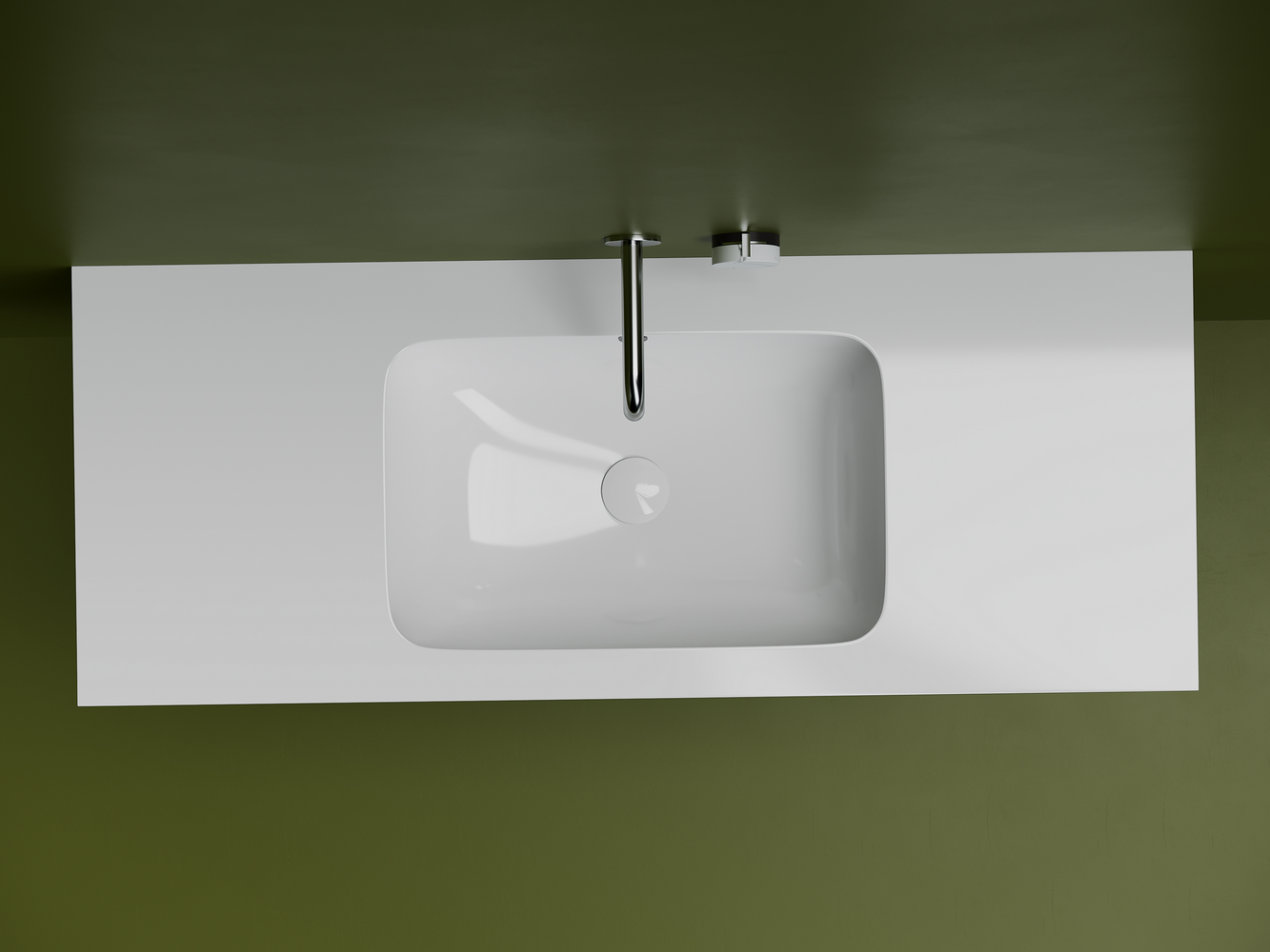 Фото Раковина Ceramicanova Element CN7018 встраиваемая под столешницу 54 × 36 × 19 см, белый глянцевый