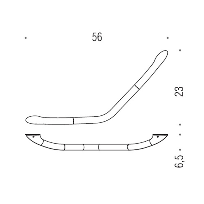 Фото Поручень Colombo Units B9735.CR хром глянец