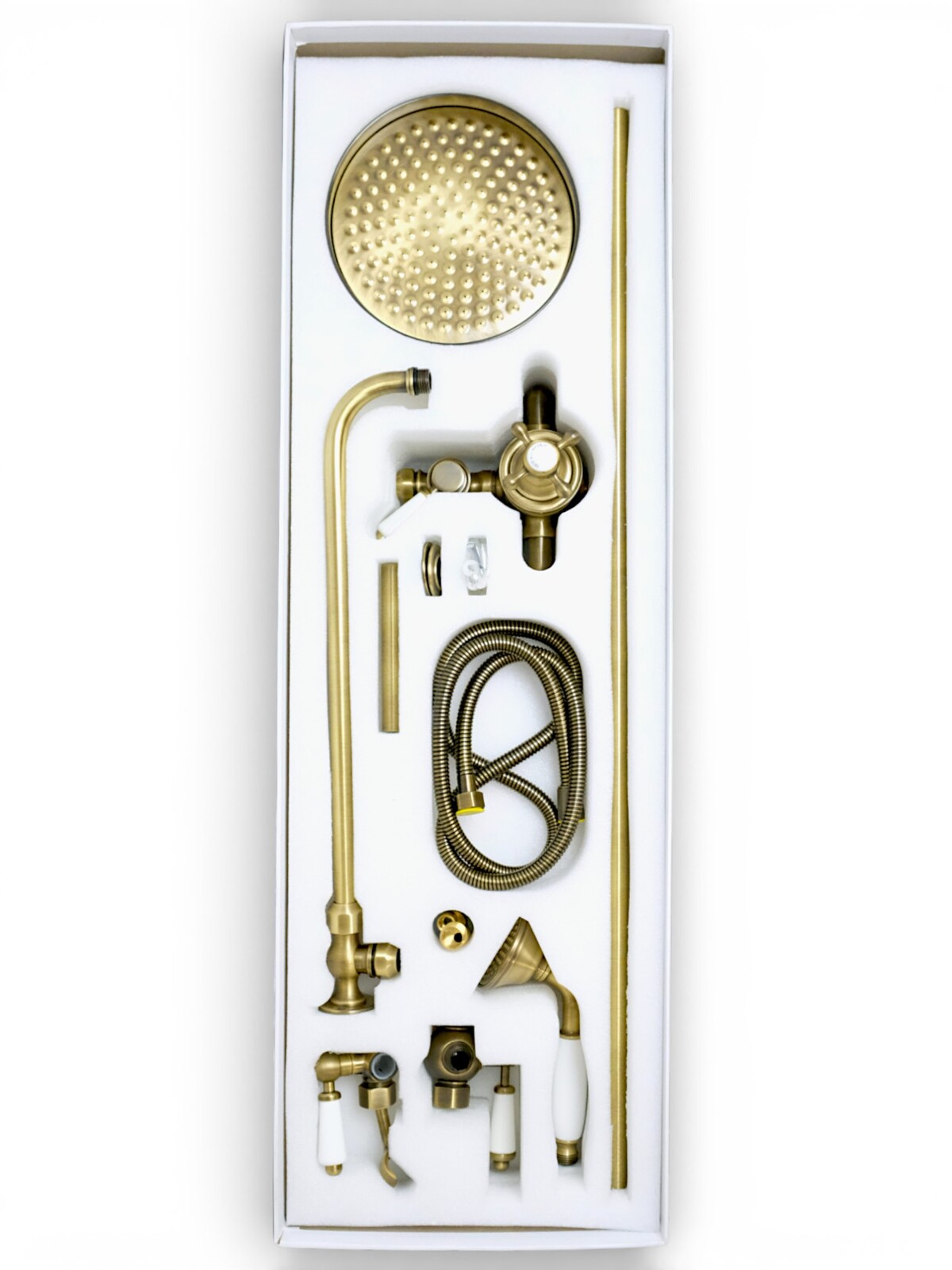 Фото Душевая стойка Migliore King 32879 с термостатом, бронза