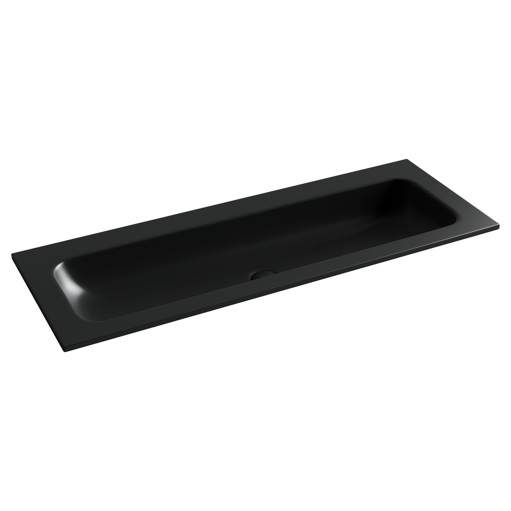 Фото Раковина Ceramicanova Grace CN7016MBwx мебельная 121 × 45,7 × 13,7 см, черный матовый