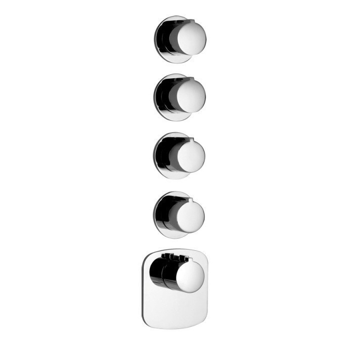 Фото Смеситель Gessi Tondo 43238#031 для душа термостат, хром