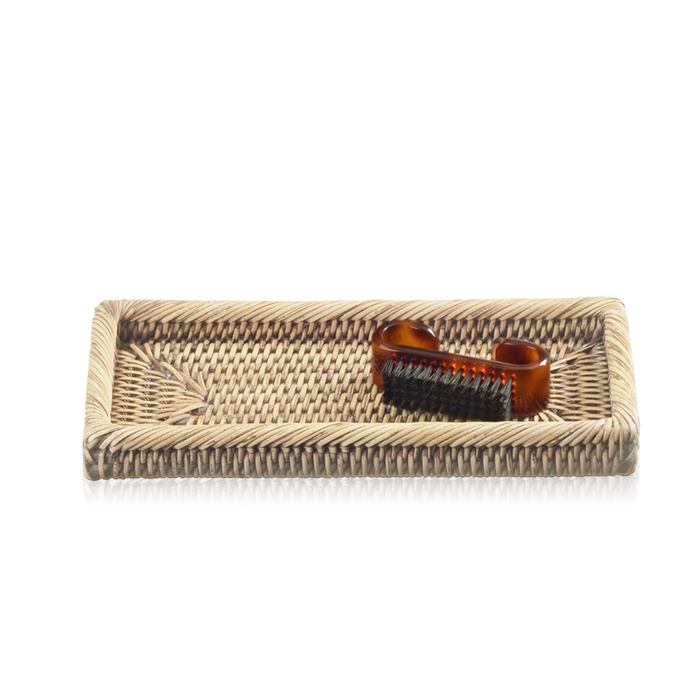 Фото Лоток Decor Walther Basket 0927591 настольный 23,5x11,5 см, ротанг светлый