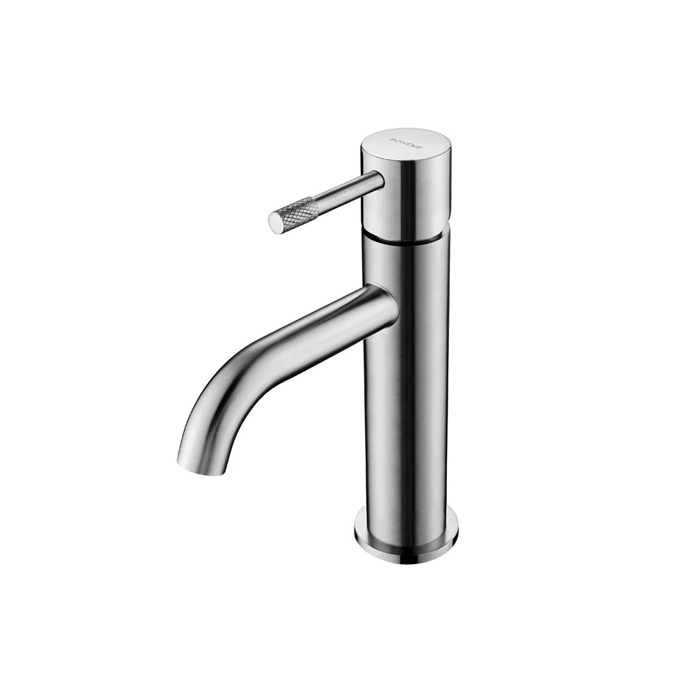 Фото Смеситель для раковины Boheme Uno 461-INOX, брашированная нержавеющая сталь