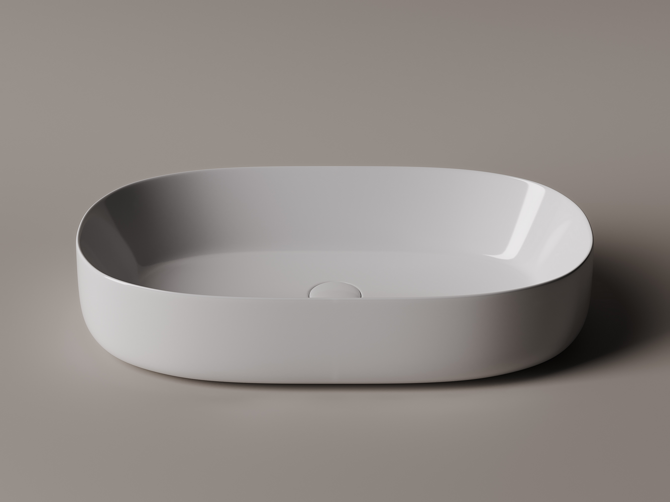 Фото Раковина Ceramicanova Element CN5022 накладная 66,5 × 35 × 14 см, белый глянцевый