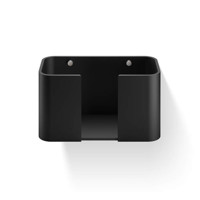 Фото Диспенсер для салфеток Decor Walther Black Stone 0974265 подвесной, сталь матовая/черный матовый