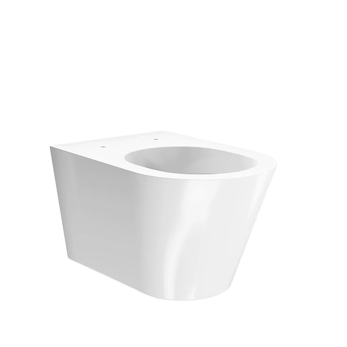 Фото Унитаз подвесной Kerama Marazzi Plaza Modern KMPMWc53GWh2, безободковый, без сиденья, белый глянцевый