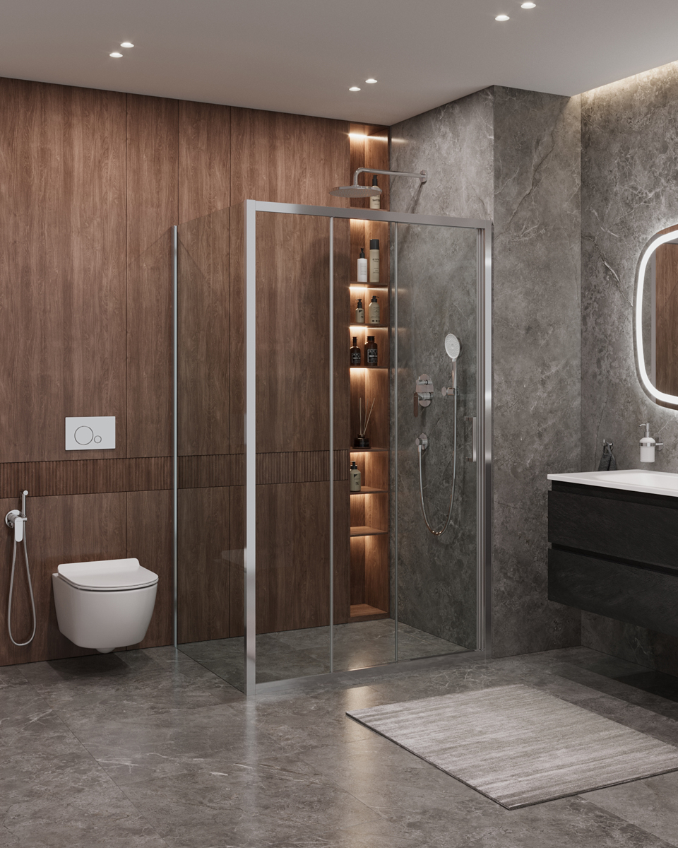 Фото Душевой уголок Cezares MOLVENO-AHF-31-120/80-C-CR-IV