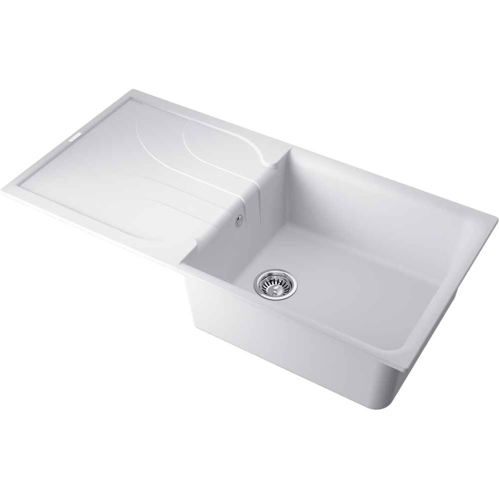 Фото Кухонная мойка Omoikiri Yasugata 100-WH 4993847 белый